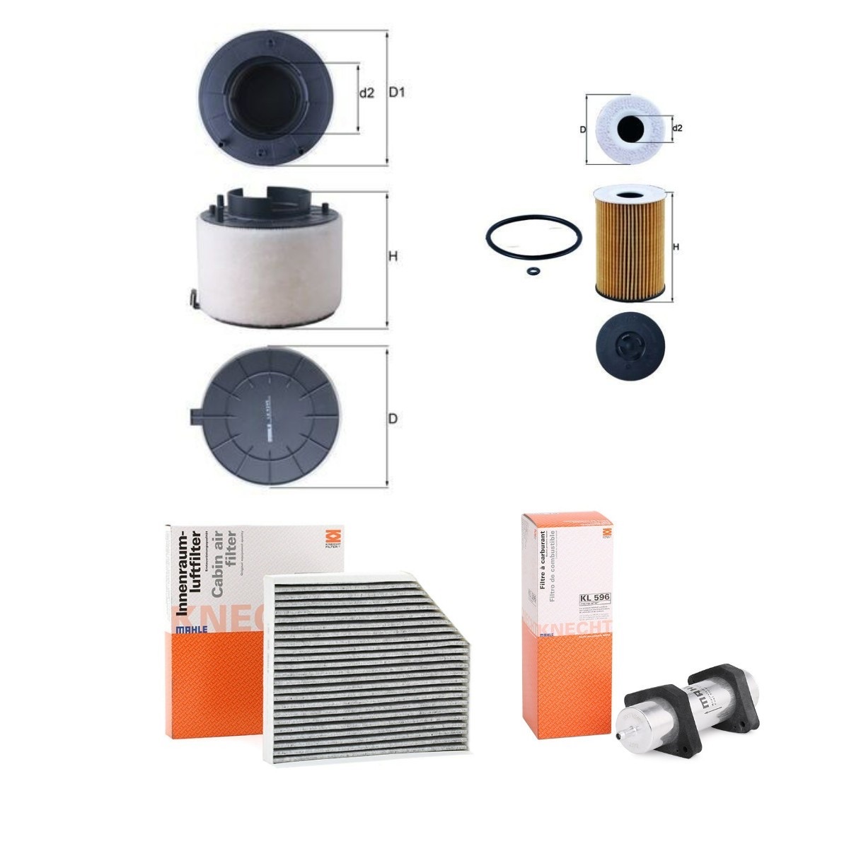 Mahle MHL4055N0071 Filter Kit