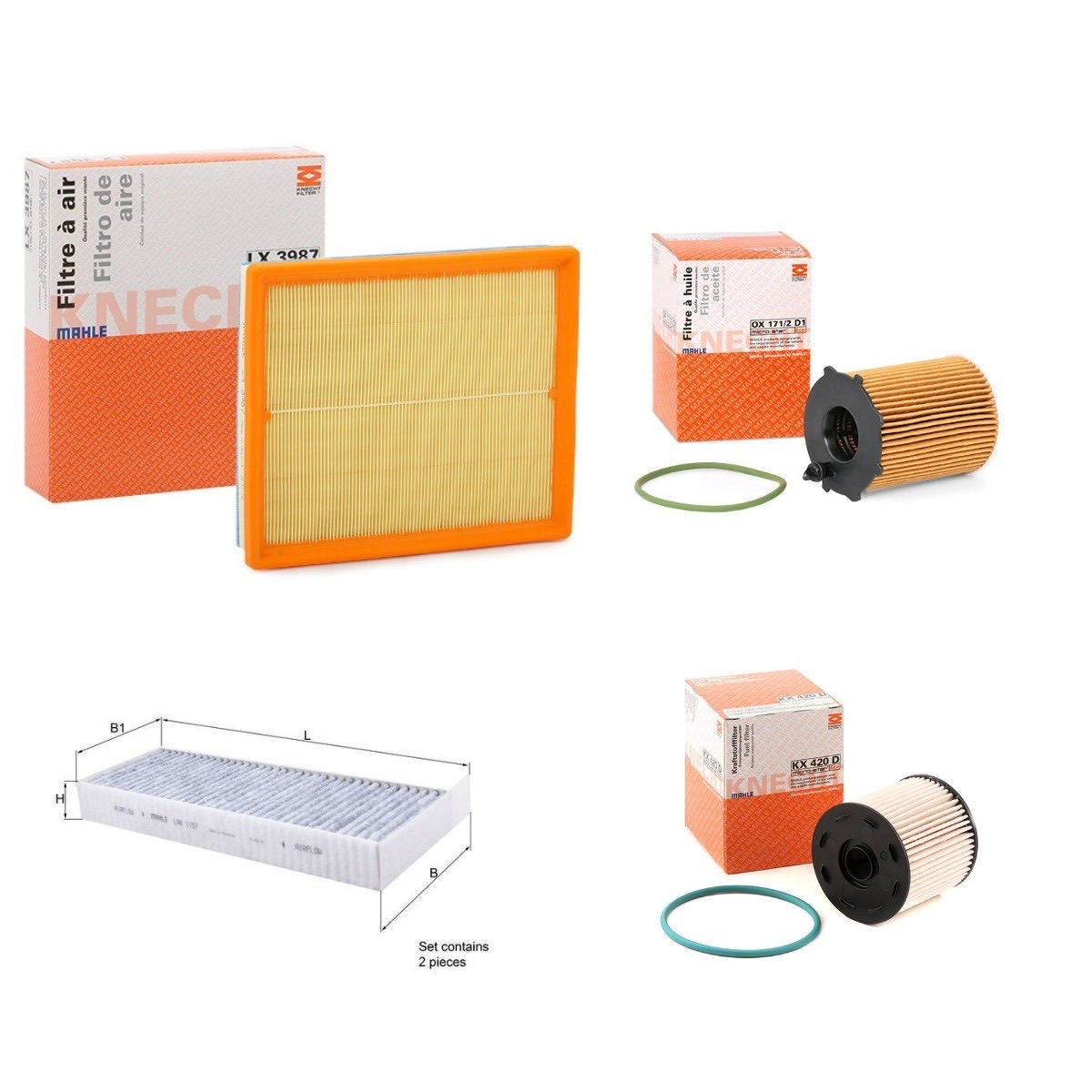 Mahle MHL4055N0081 Filter Kit