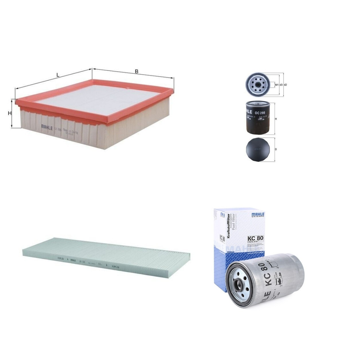 Mahle MHL4055N0087 Filter Kit