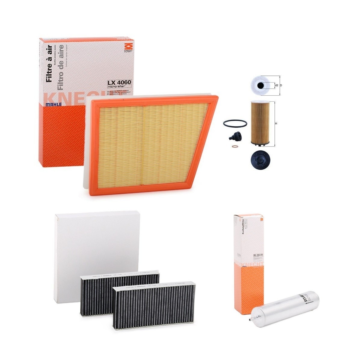 Mahle MHL4055N0100 Filter Kit