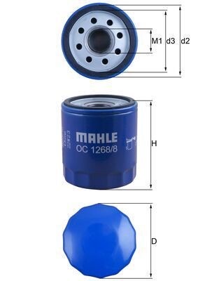Mahle OC 1268/8 Oil Filter