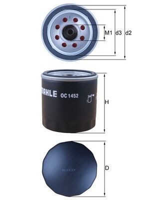Mahle OC 1452 Oil Filter