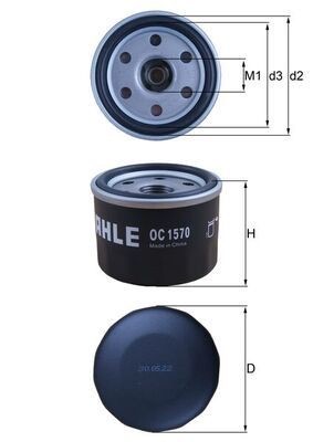 Mahle OC 1570 Oil Filter