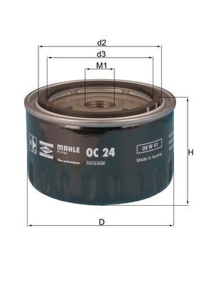 Mahle OC 24 Oil Filter