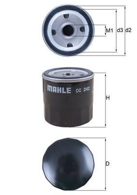 Mahle OC 242 Oil Filter