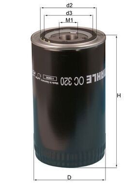 Mahle OC 320 Oil Filter