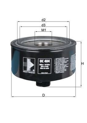Mahle OC 404 Oil Filter