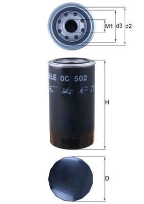 Mahle OC 502 Oil Filter