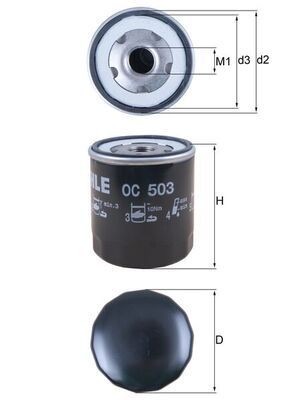 Mahle OC 503 Oil Filter