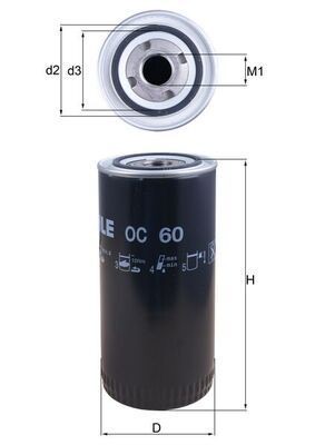 Mahle OC 60 Oil Filter