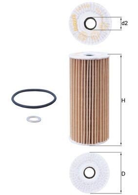 Mahle OX 1048D Oil Filter