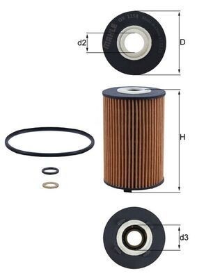 Mahle OX 1158D Oil Filter