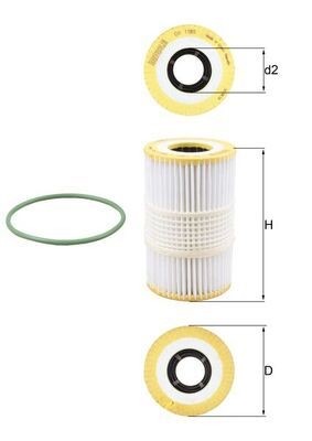 Mahle OX 1185D Oil Filter