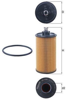Mahle OX 1245D Oil Filter