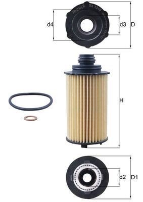 Mahle OX 1310D Oil Filter