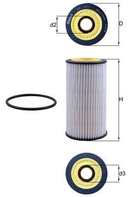 Mahle OX 1311D Oil Filter