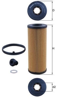 Mahle OX 1351D Oil Filter