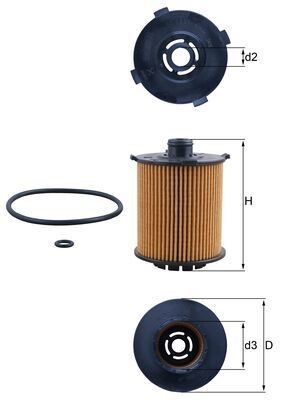 Mahle OX 1357D Oil Filter