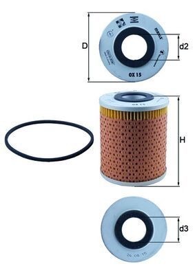 Mahle OX 15D Oil Filter