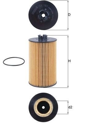 Mahle OX 161D Oil Filter