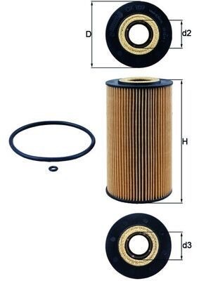 Mahle OX 169D Oil Filter