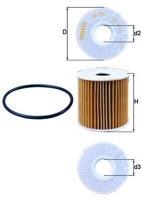 Mahle OX 192D Oil Filter