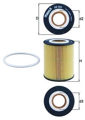 Mahle OX 433D Oil Filter