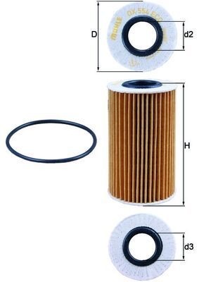 Mahle OX 554D1 Oil Filter
