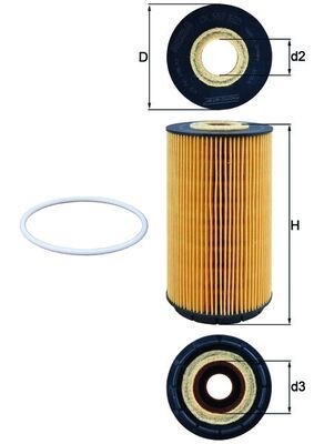 Mahle OX 557D Oil Filter