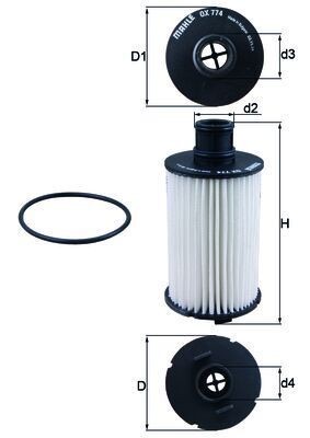 Mahle OX 774D Oil Filter
