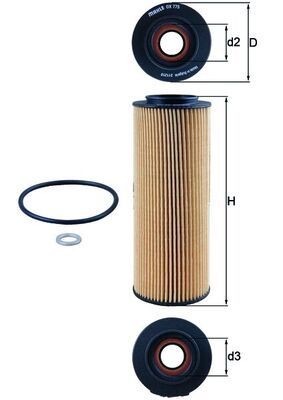 Mahle OX 775D Oil Filter
