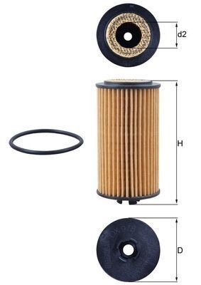 Mahle OX 978D Oil Filter