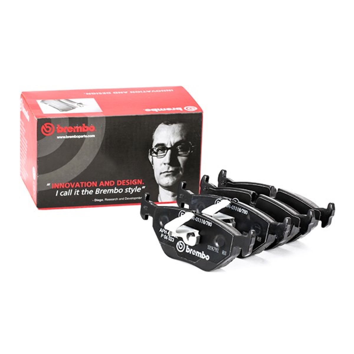 Brembo Prime P 06 023 Brake Pad Set — Rear 122mm