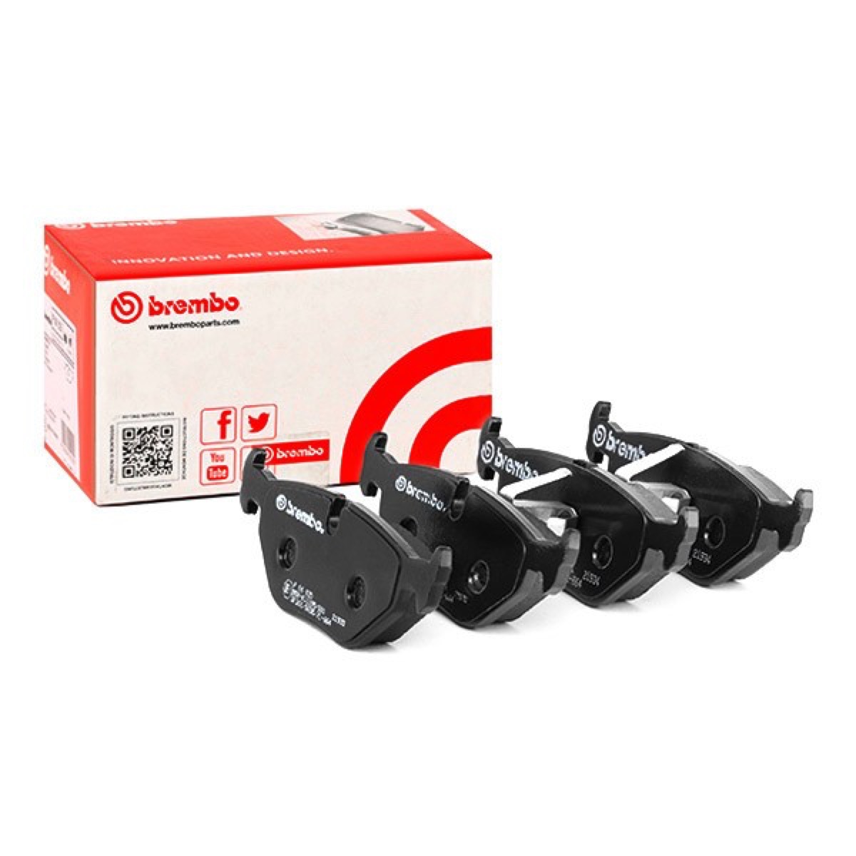 Brembo Prime P 06 025 Brake Pad Set — Rear 123mm
