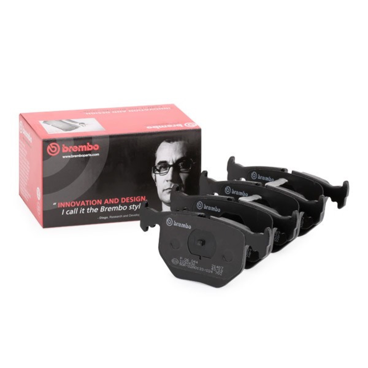 Brembo Prime P 06 044 Brake Pad Set — Rear 123mm