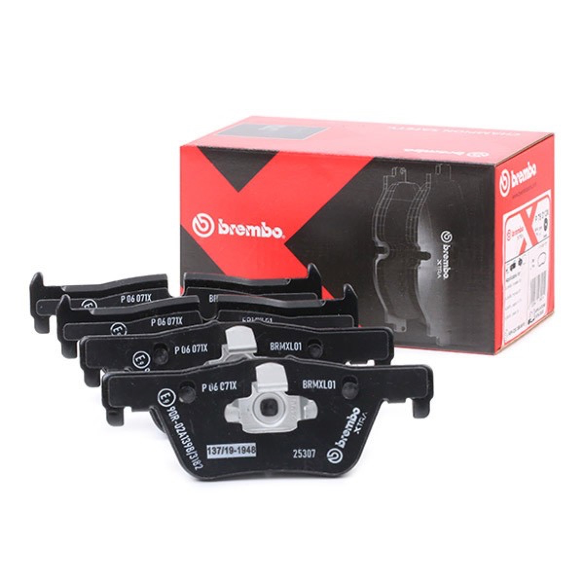 Brembo Xtra P 06 071X Brake Pad Set — Rear 123mm
