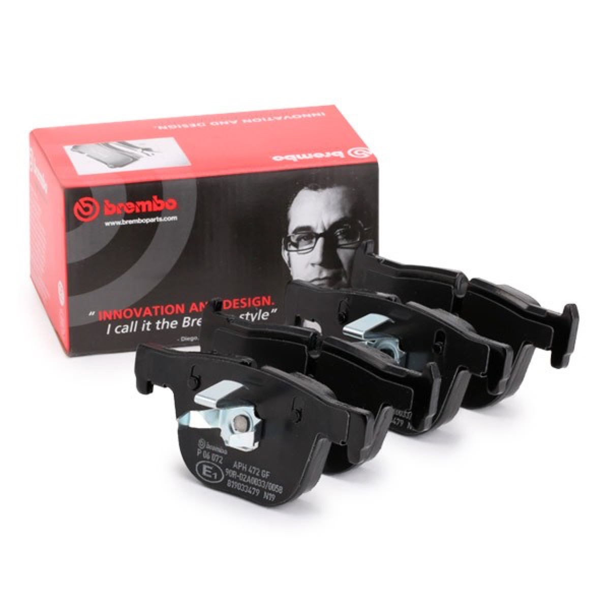 Brembo Prime P 06 072 Brake Pad Set — Rear