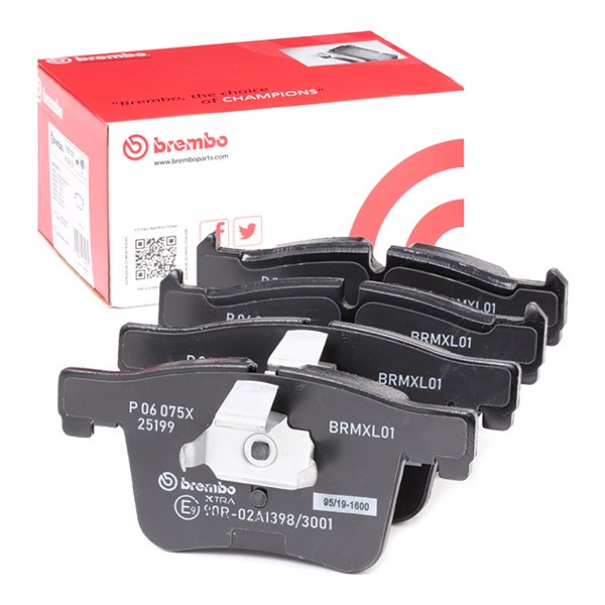 Brembo Xtra P 06 075X Brake Pad Set — Front 148mm