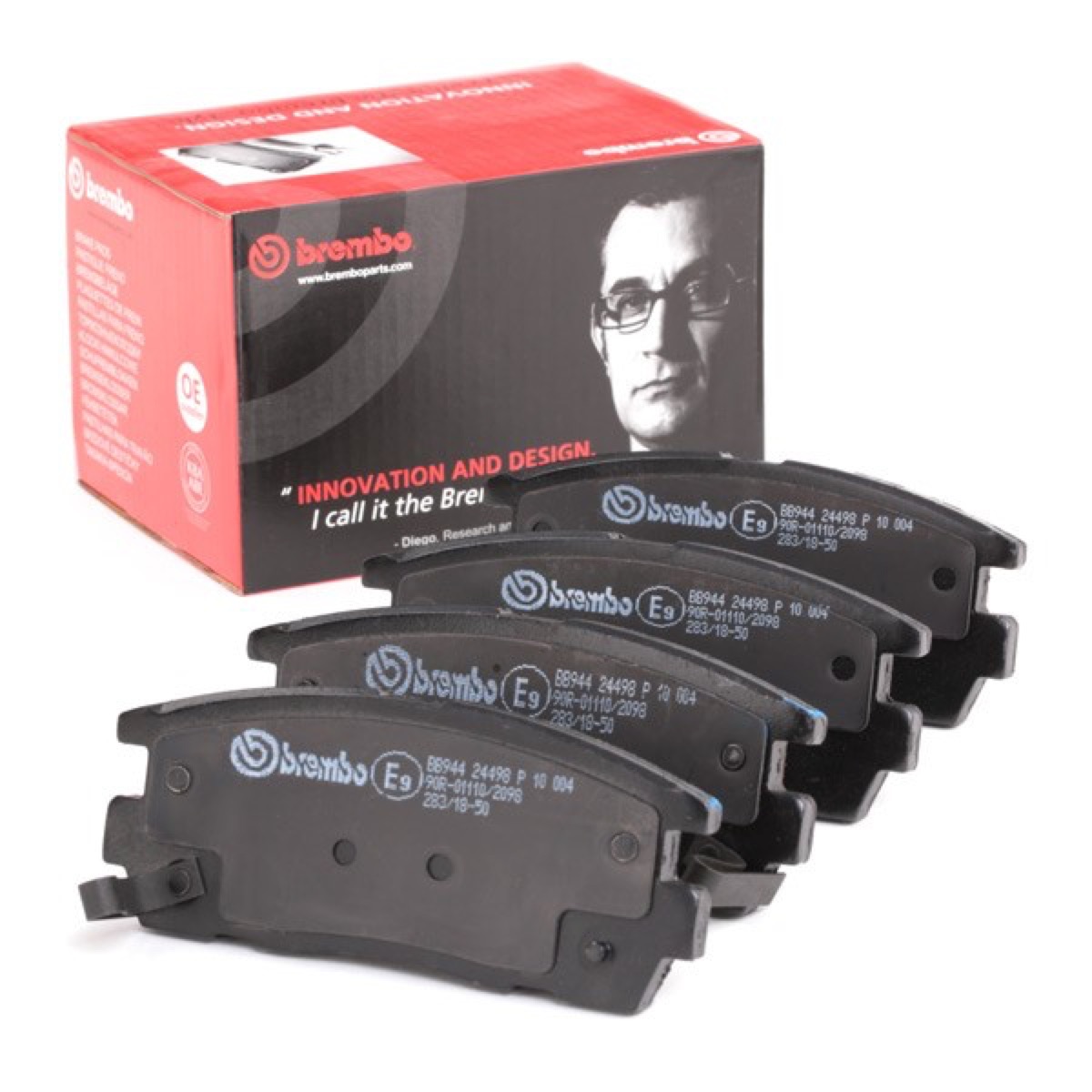 Brembo Prime P 10 004 Brake Pad Set — 111mm