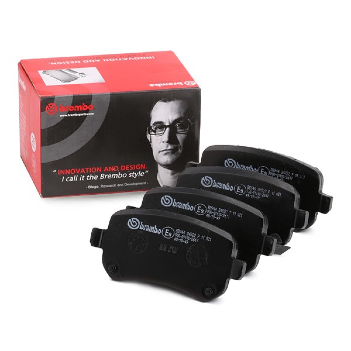 Brembo Prime P 11 021 Brake Pad Set — 117mm