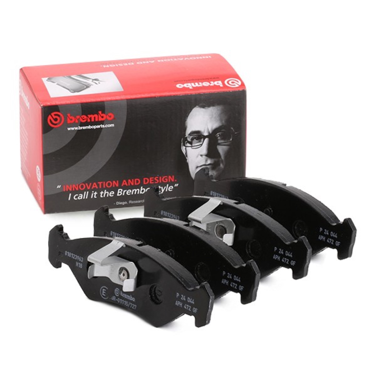 Brembo Prime P 24 044 Brake Pad Set — 141mm