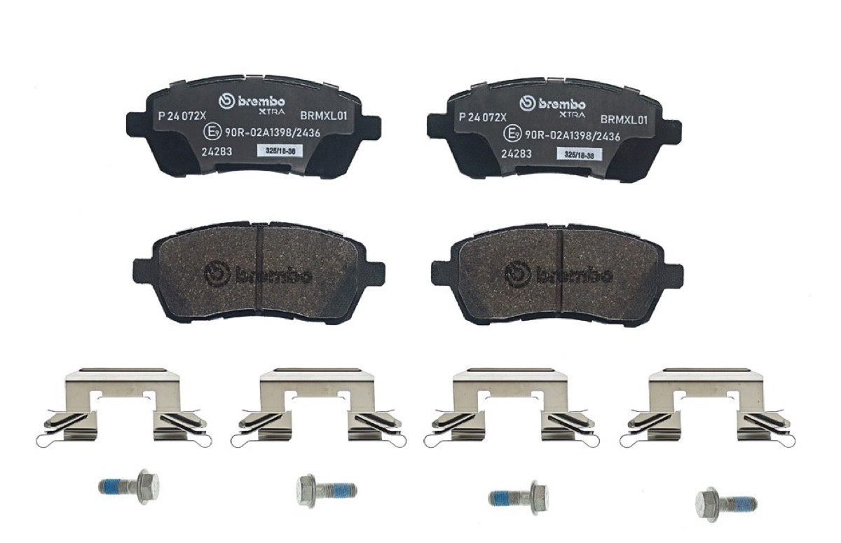 Brembo Xtra P 24 072X Brake Pad Set — 126mm