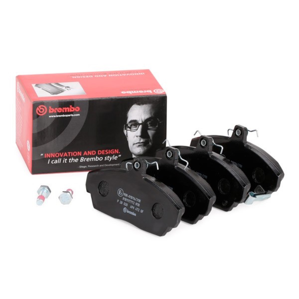 Brembo Prime P 28 020 Brake Pad Set — 129mm