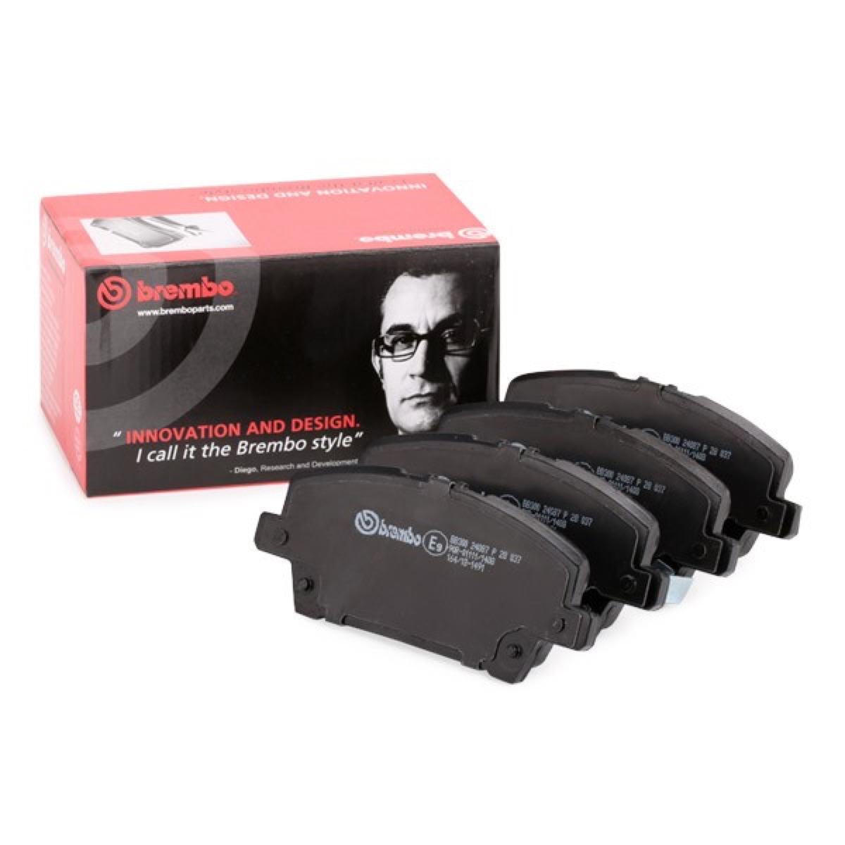 Brembo Prime P 28 037 Brake Pad Set — Front 132mm