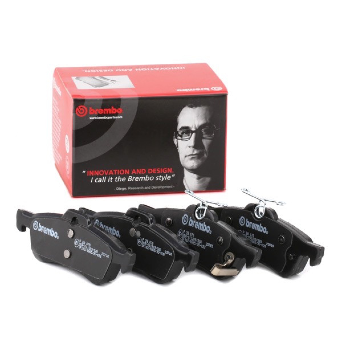 Brembo Prime P 28 070 Brake Pad Set — 123mm