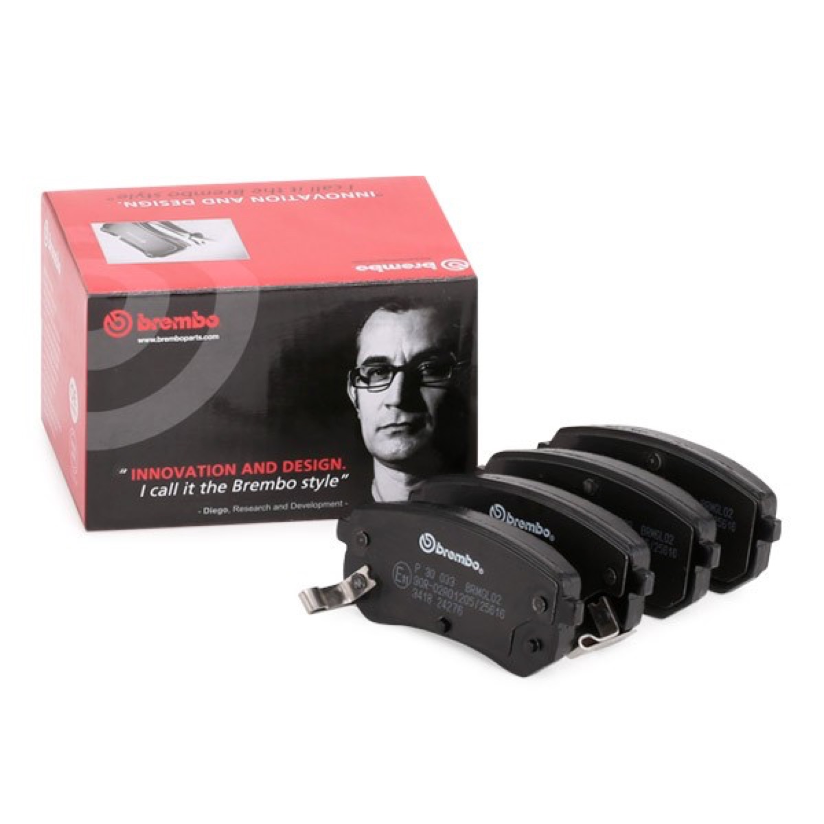 Brembo Prime P 30 033 Brake Pad Set — Rear 93mm