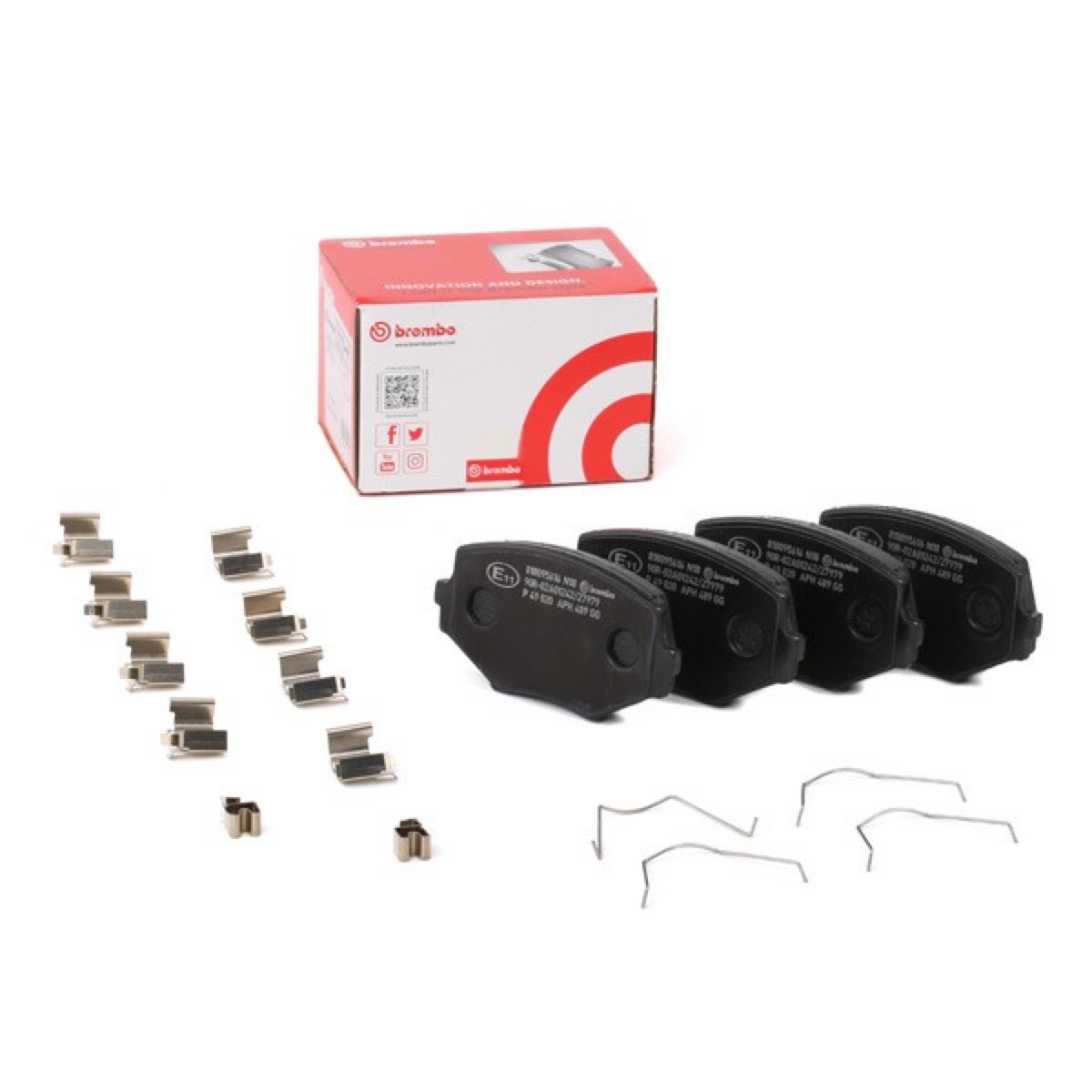 Brembo Prime P 49 020 Brake Pad Set — Front 110mm