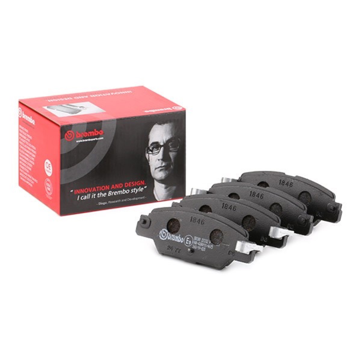 Brembo Prime P 49 053 Brake Pad Set — Rear 112mm
