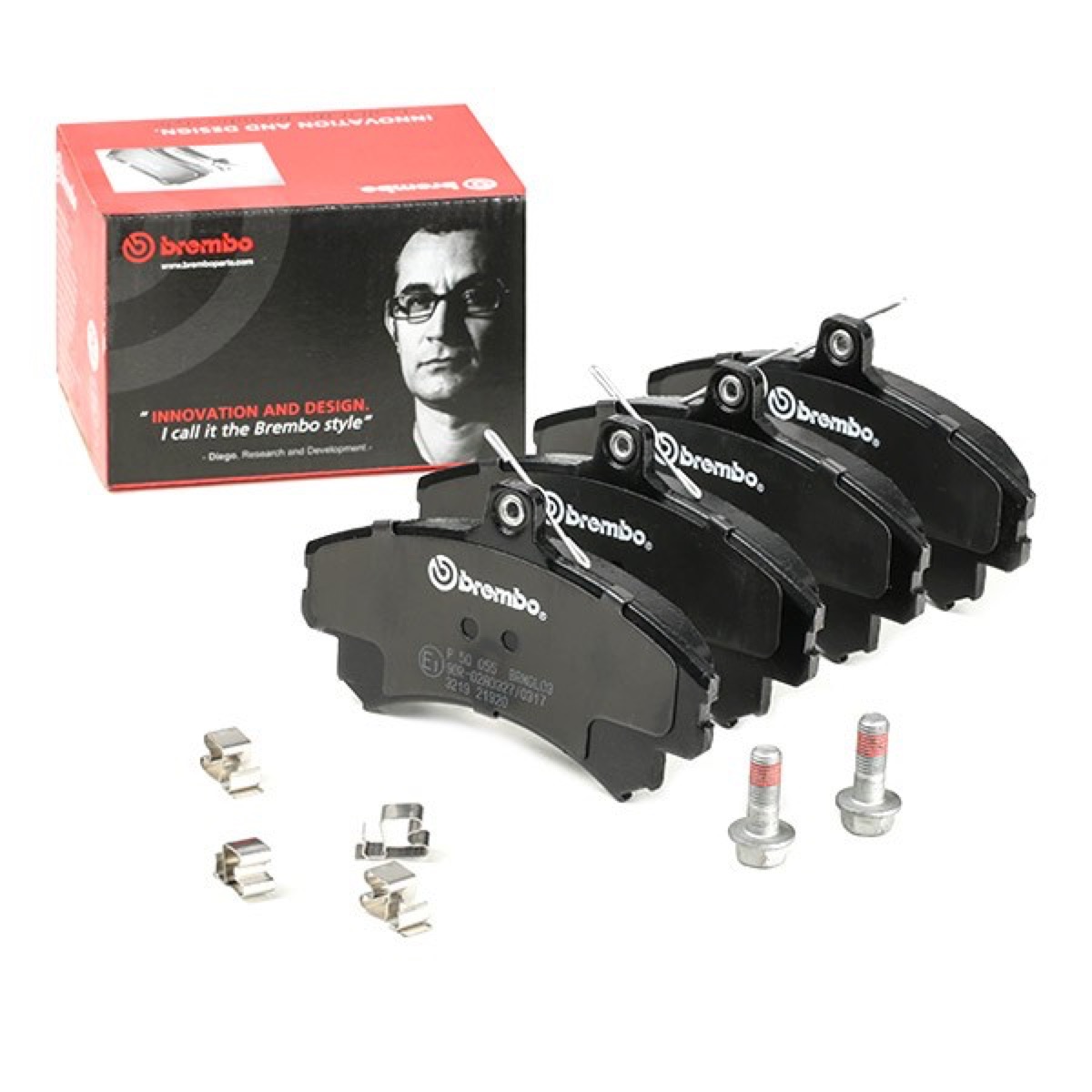 Brembo Prime P 50 055 Brake Pad Set — Front 130mm