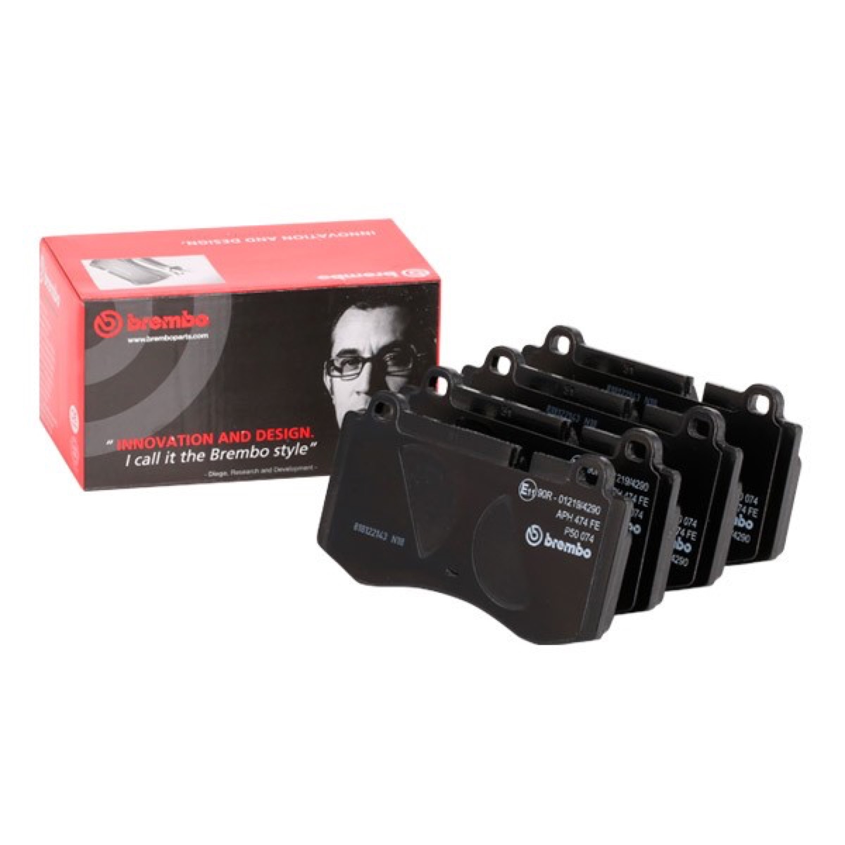 Brembo Prime P 50 074 Brake Pad Set Prime Line - Ring — Front 142mm